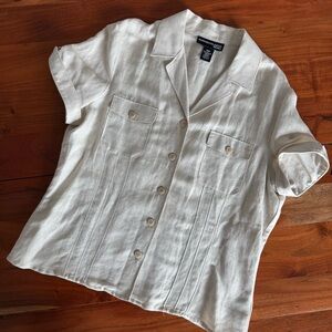 🦊 Norton McNaughton Cream Button Down Shirt